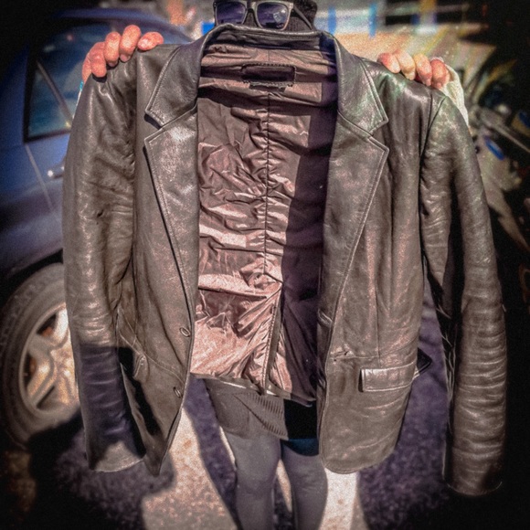 Prada Leather Blazer Style Jacket - Picture 3 of 11